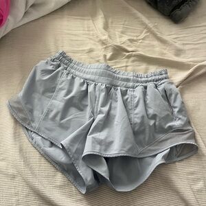 lululemon hottie hot shorts light blue color